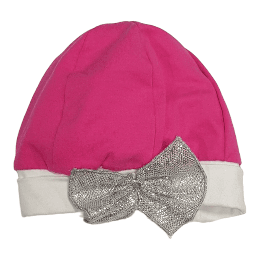 LUPO BAMBINO Kapica za bebe sa mašnom, Roze