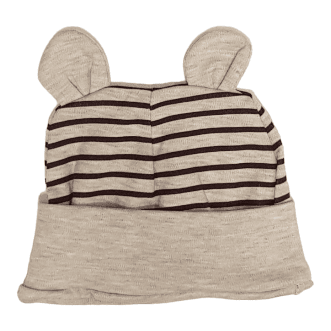 IVONA Kapica za bebe Prugasta, Sivo-crna