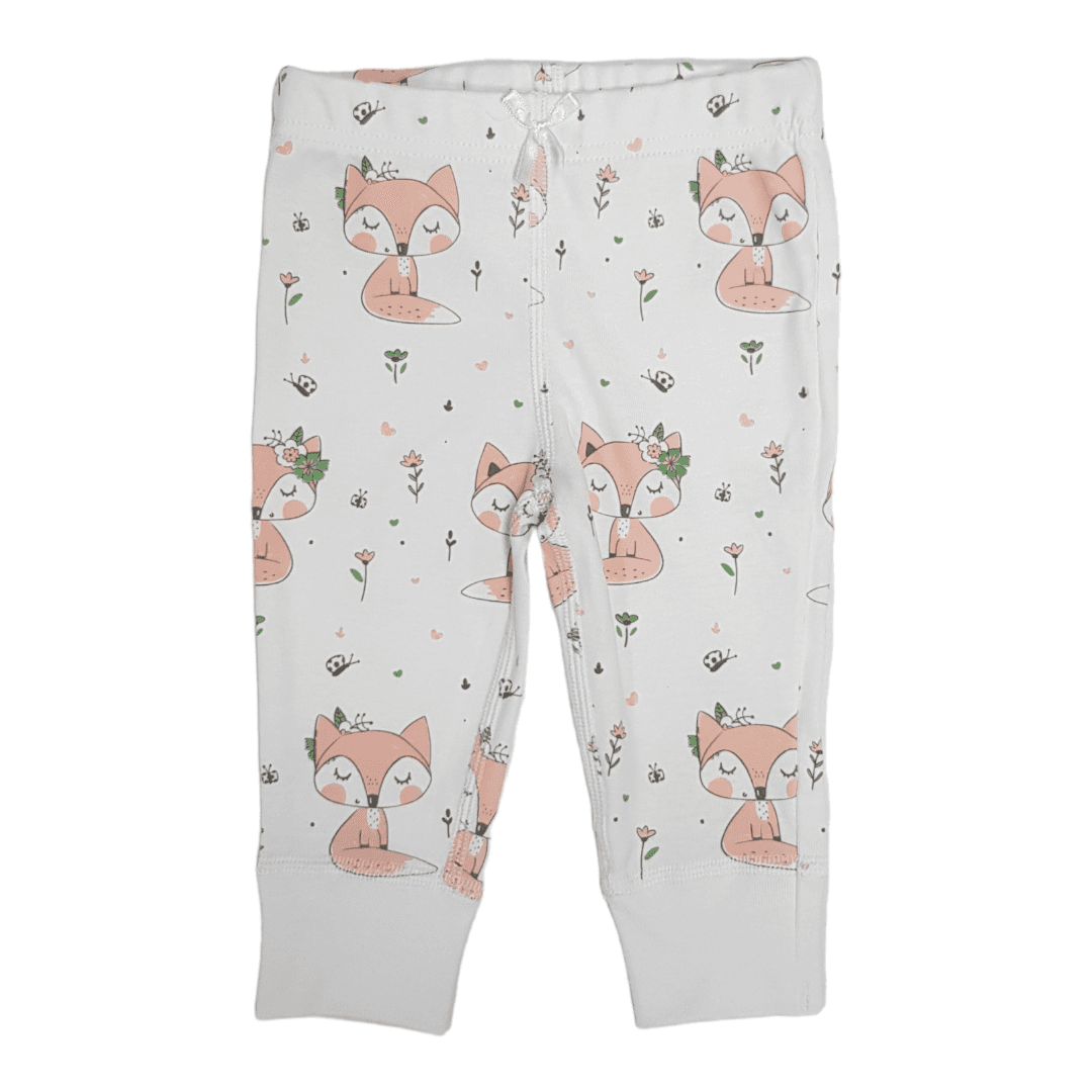 KIKO CLUB Helanke za bebe Lisice, Bele