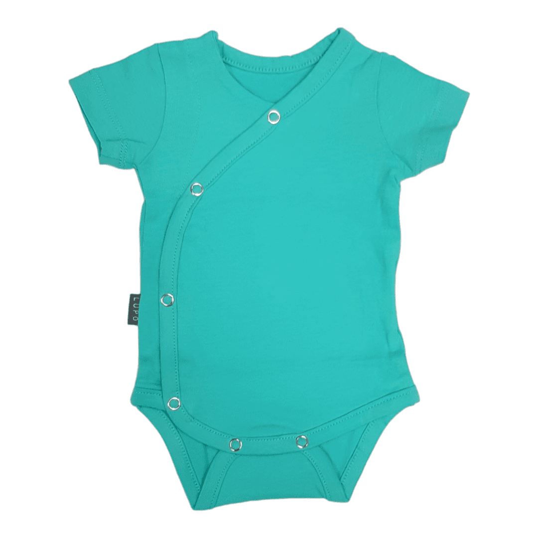 LUPO BAMBINO Bodi za bebe kratkih rukava, Tirkizni