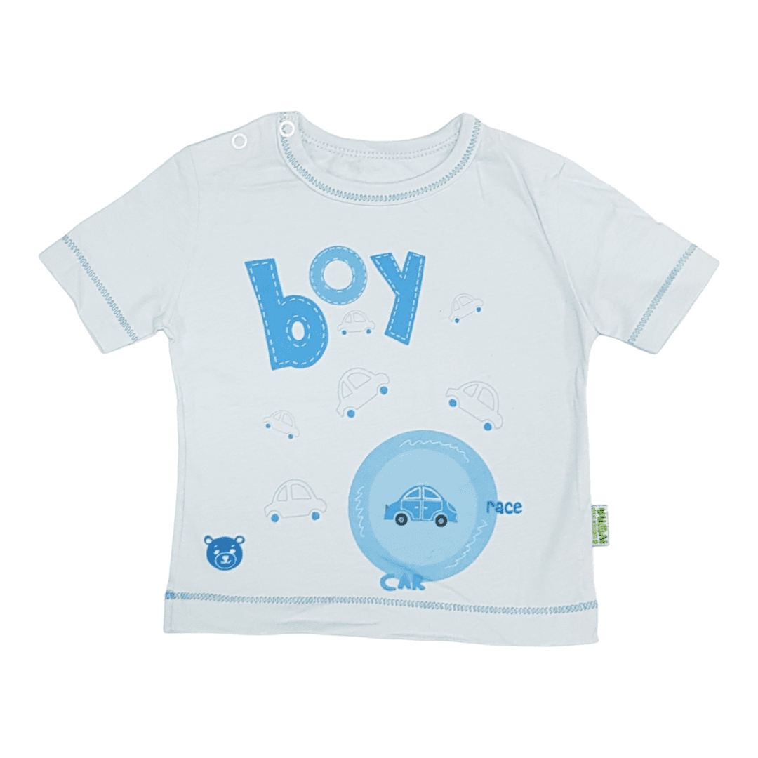 IVONA Majica za bebe Boy, Plavo-bela