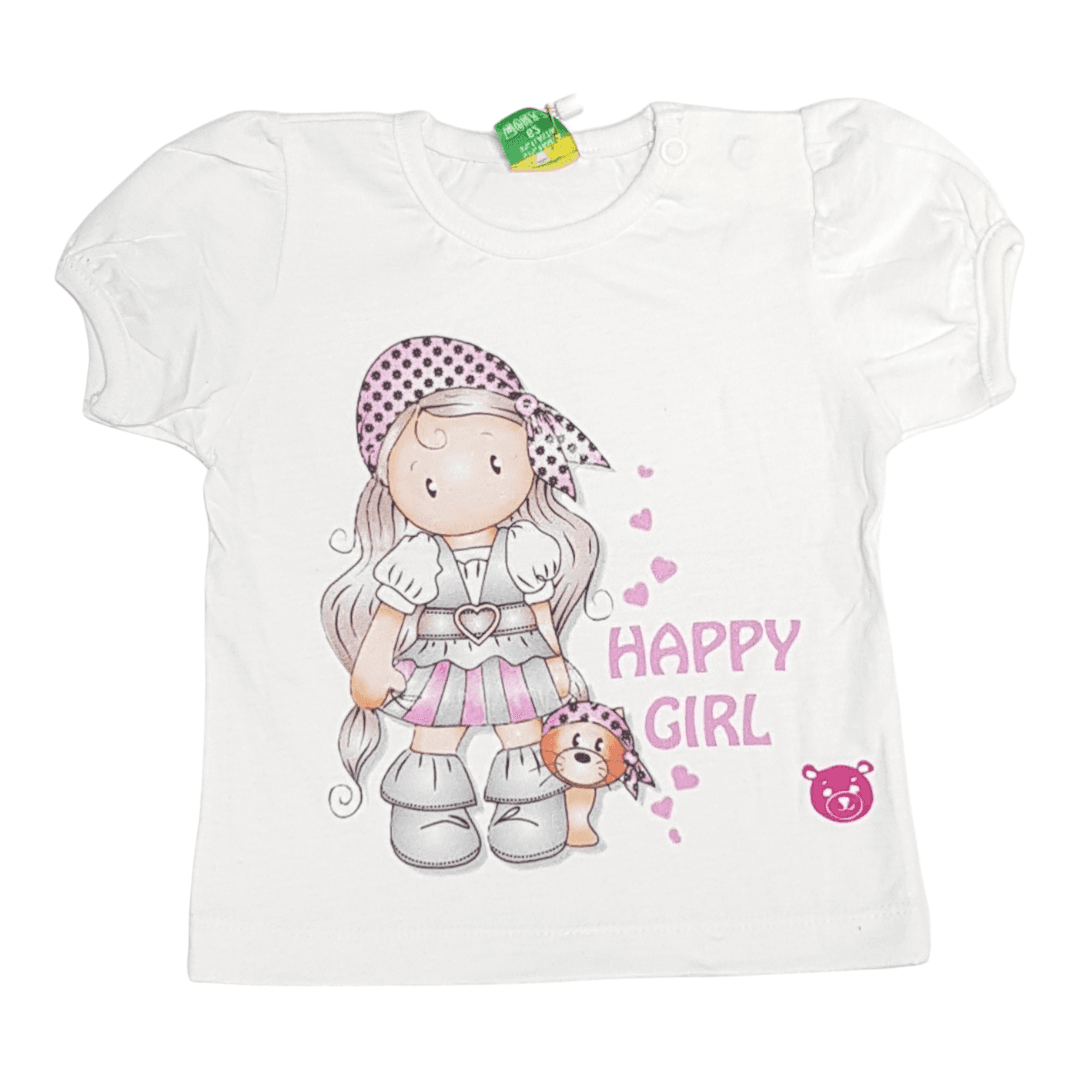 IVONA Majica za bebe Happy, Bela