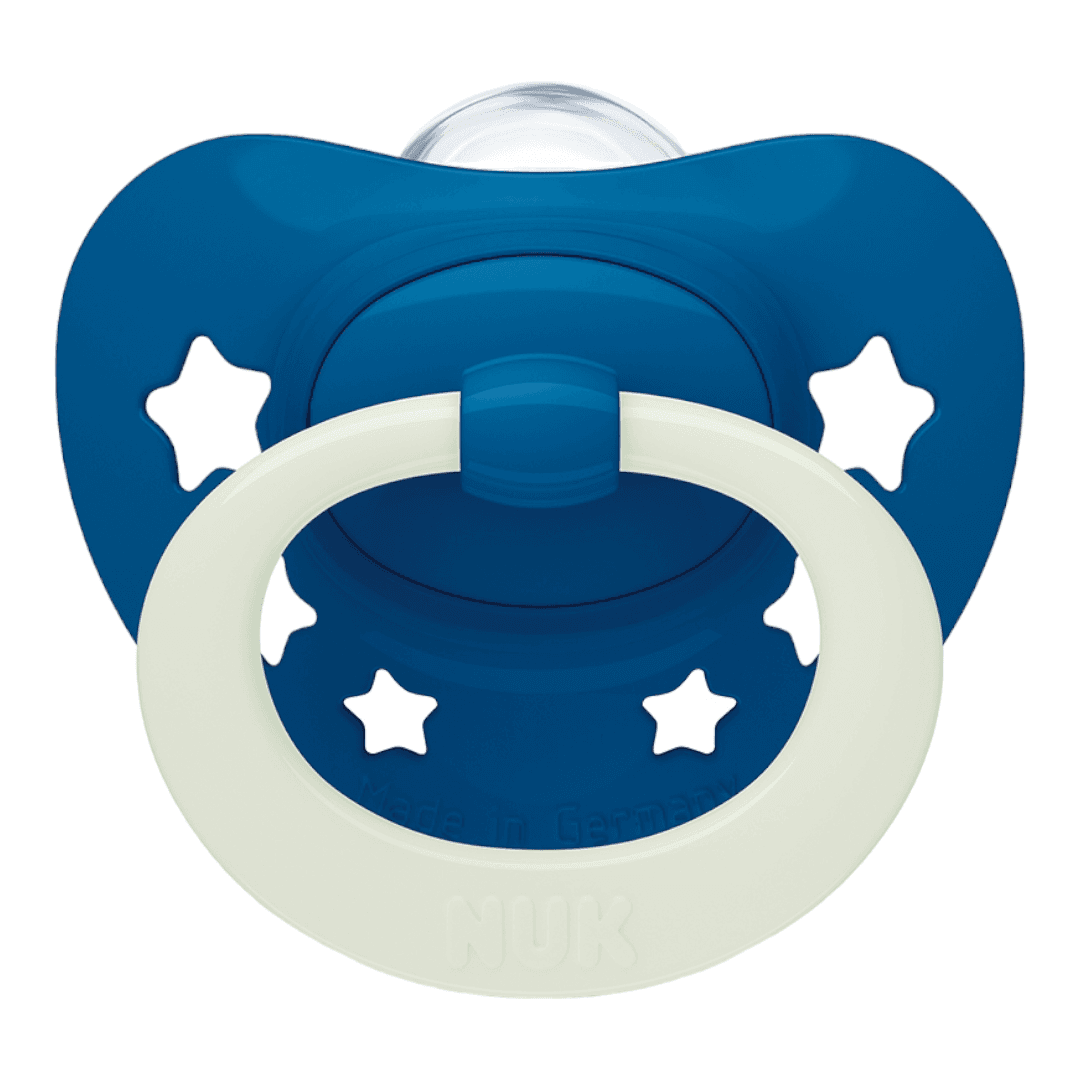 NUK Silikonska varalica za bebe, 6-18m, Plavo-bela