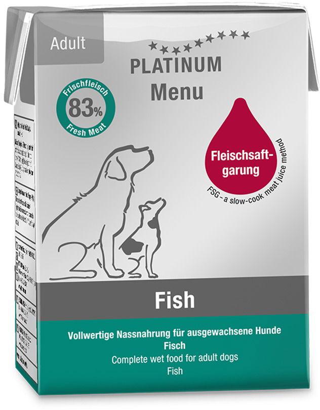 PLATINUM Hrana za pse Menu Fish, 375g