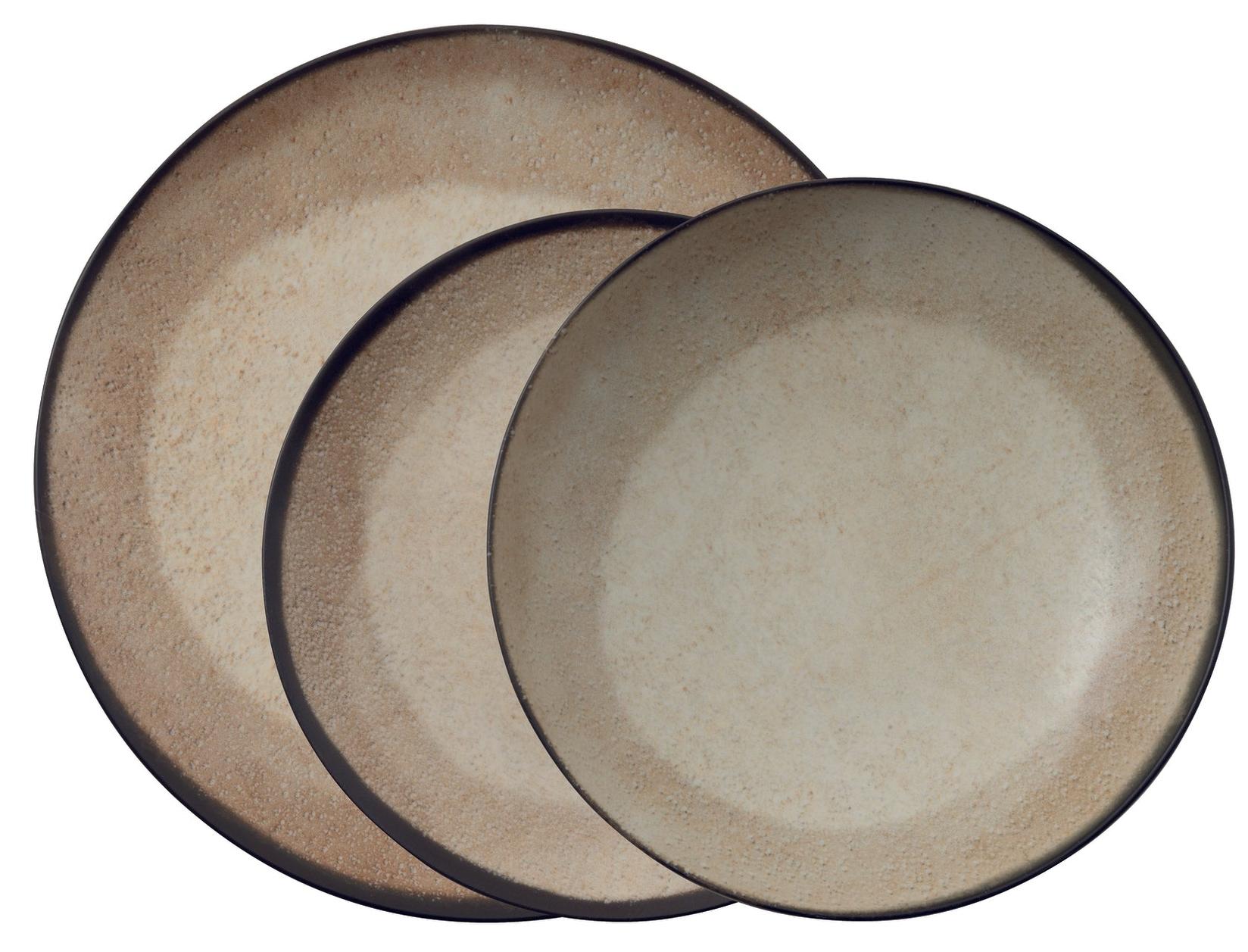 ARTHUR KRUPP Set Tanjira Shade Matt Earth Stoneware, 12 komada