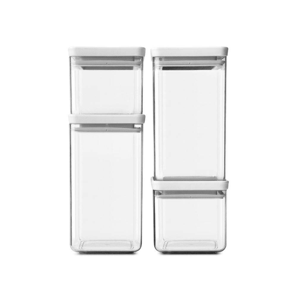 BRABANTIA Posuda za hranu, 4 komada, Siva