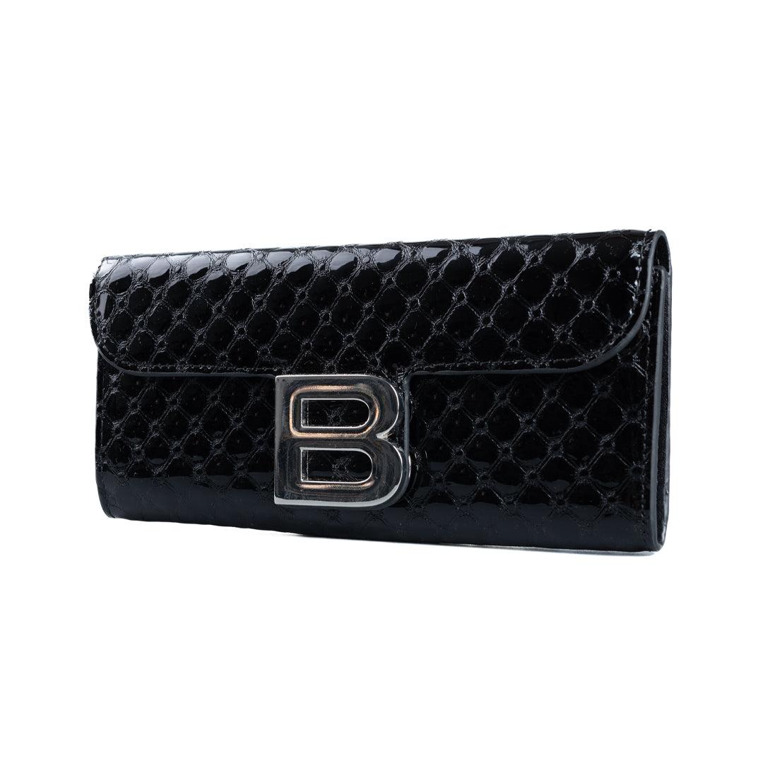 BUFFALO Ženski novčanik Moskva 220, Kroko, Crni