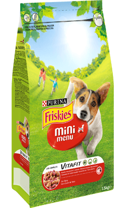 PURINA FRISKIES Hrana za pse Mini Menu Vitafit, 1.5kg