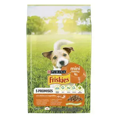 PURINA FRISKIES Hrana za pse Mini Menu, Piletina i povrće, 1.5kg