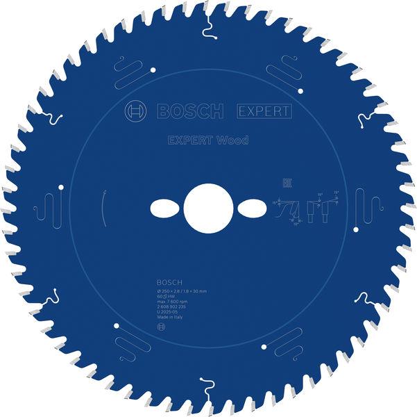 Bosch List testere za drvo Expert 2608902235, 250 mm, 60T