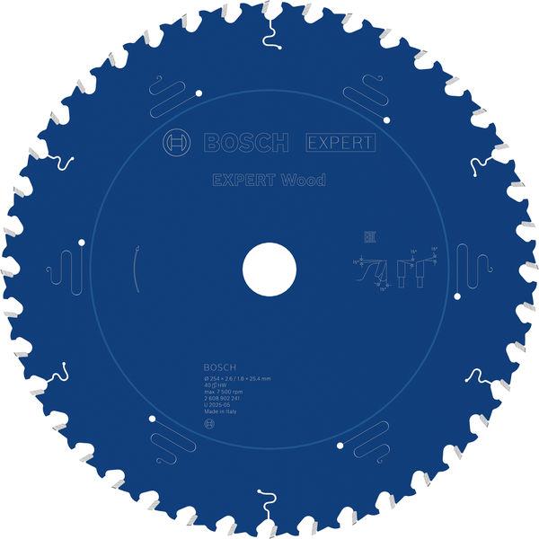 Bosch List testere za drvo Expert 2608902241, 254 mm, 40T
