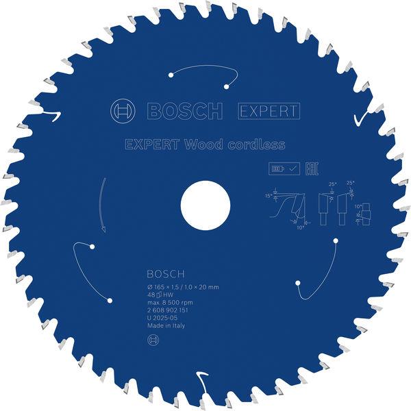 Bosch List testere za drvo Expert, 165mm, 48T