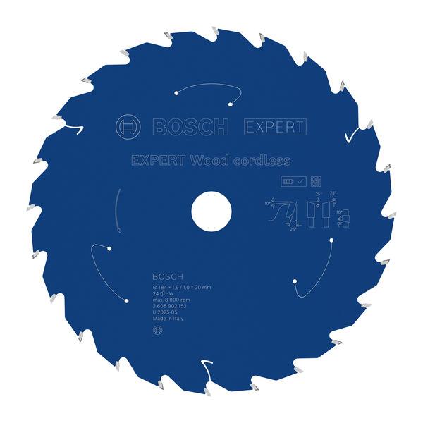 Bosch List testere za drvo Expert, 184mm, 24T