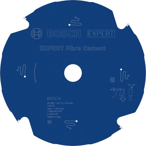 Bosch List za kružnu testeru za vlaknasti cement Expert, 168 mm, 4 zuba