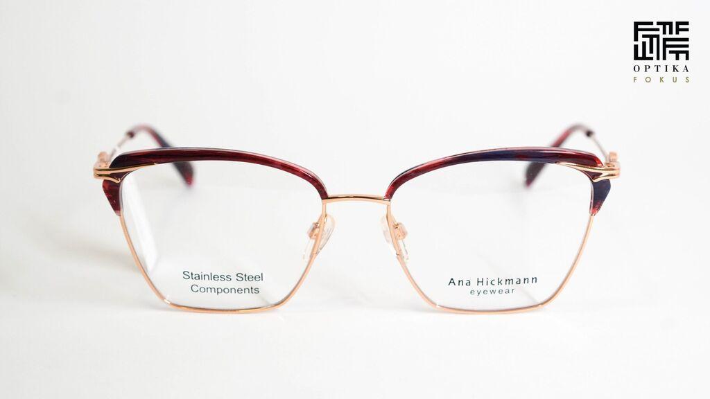 Ana Hickmann Okvir za naočare AH1574 E01, Ženske, Zlatno-crvene