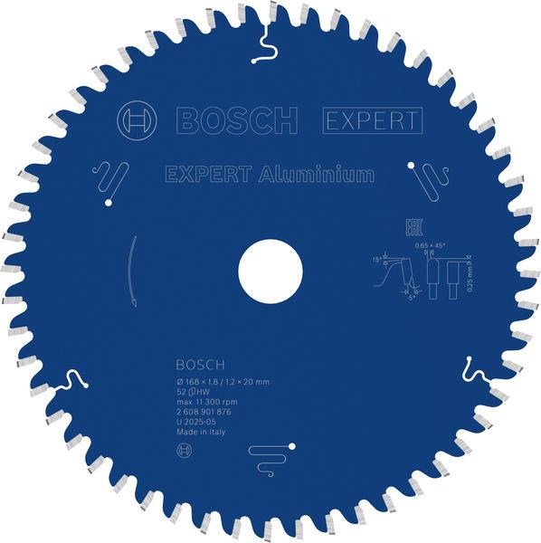 Bosch List testere za aluminijum Expert, 168mm, 52T