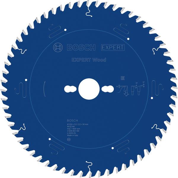 Bosch List testere za drvo Expert, 250mm, 60T