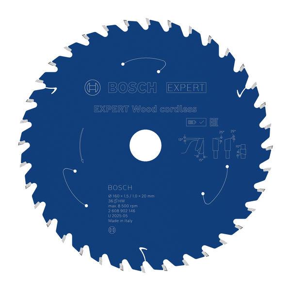 Bosch List testere za drvo Expert, 160mm, 36T