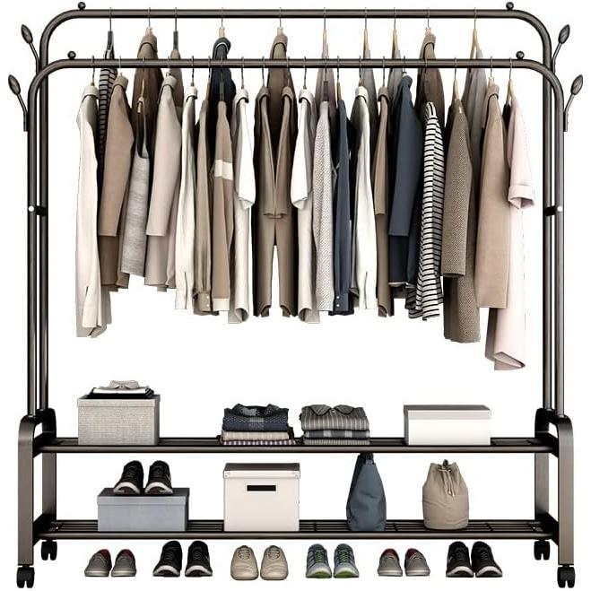 Stalak za garderobu 150x110cm, Beli