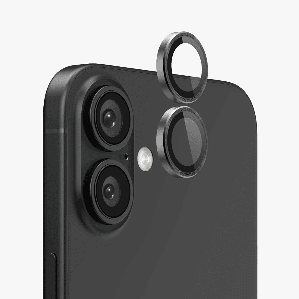 TOP SHOCK Zastita za kameru za iPhone 16/iPhone 16 Plus, Crna