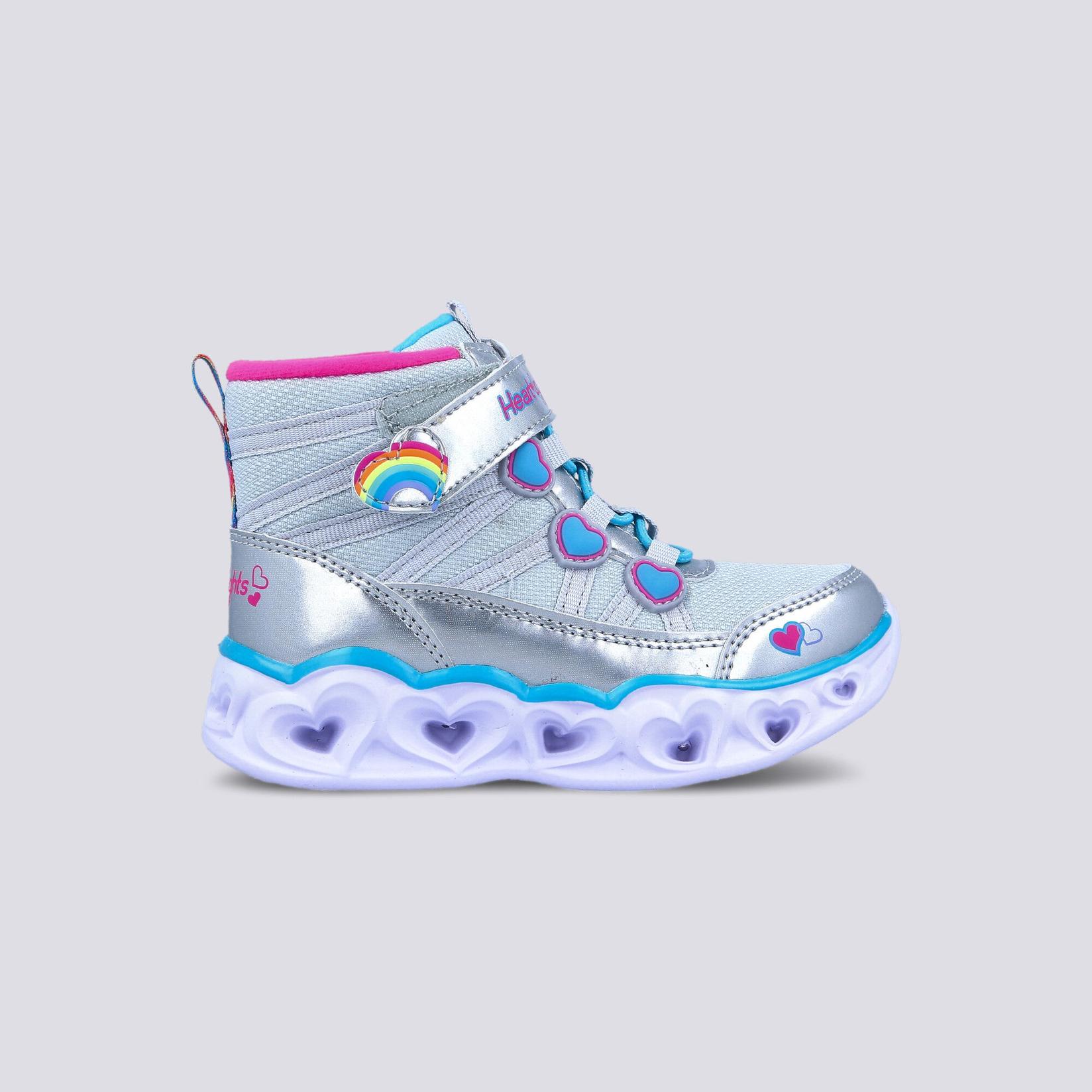 SKECHERS Čizme za devojčice Helights Gt, Srebrne