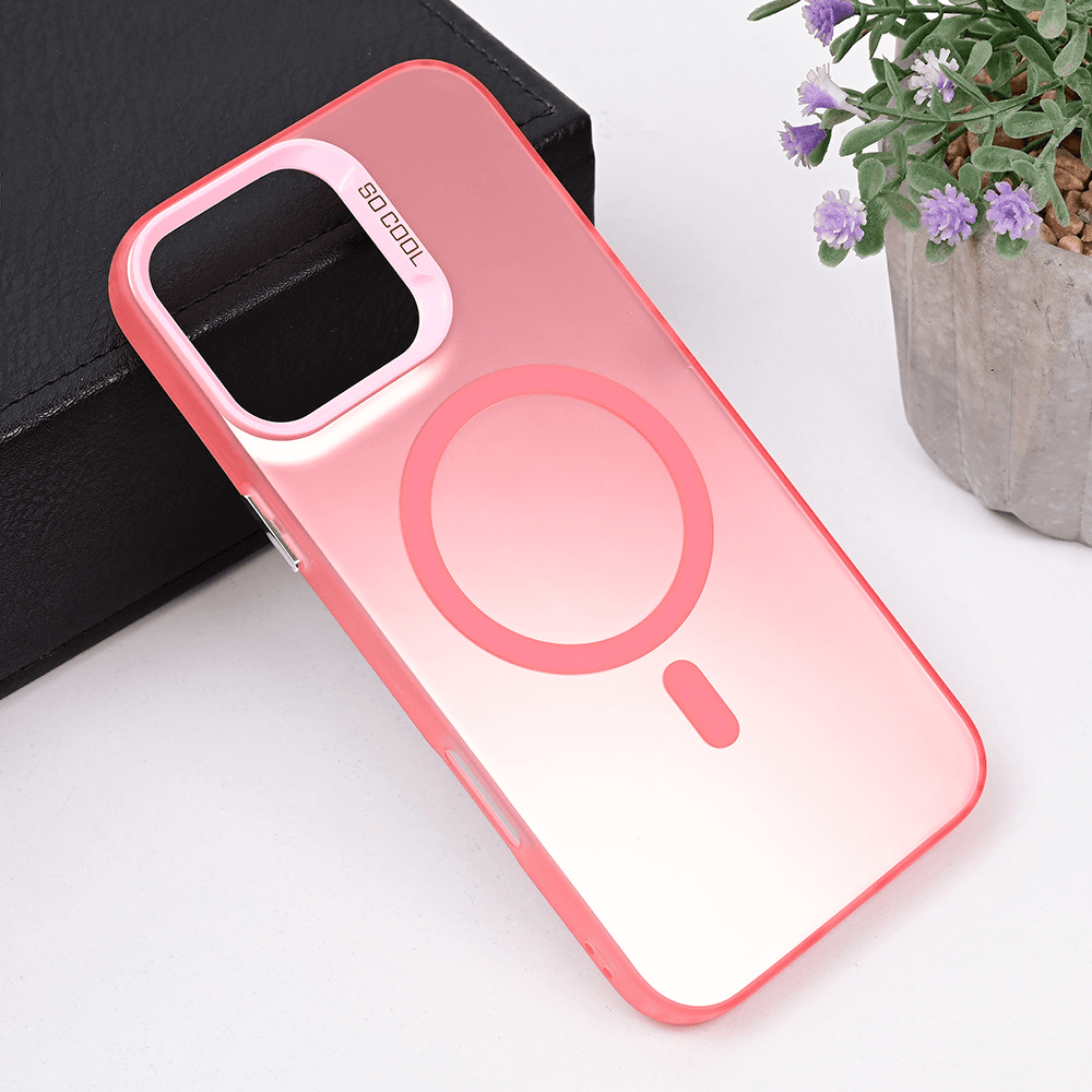 TERACELL Maska za iPhone 16 Pro Max Magsafe Clear, Roze