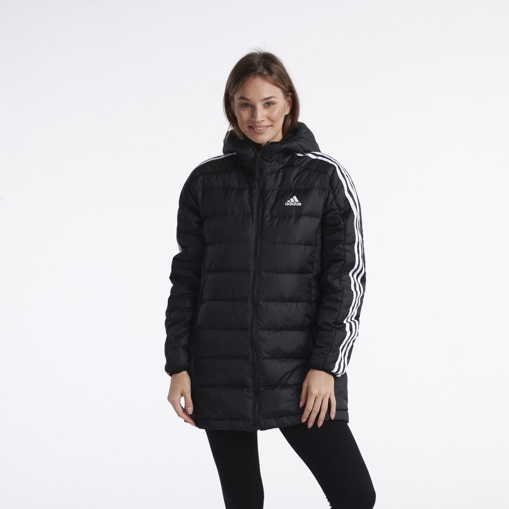 ADIDAS Ženska jakna W Ess 3S L D Hp W, Crna