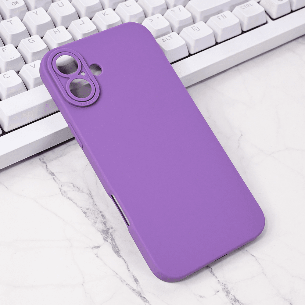 TERACELL Maska za iPhone 16 Plus Silikon Pro Camera, Ljubičasta
