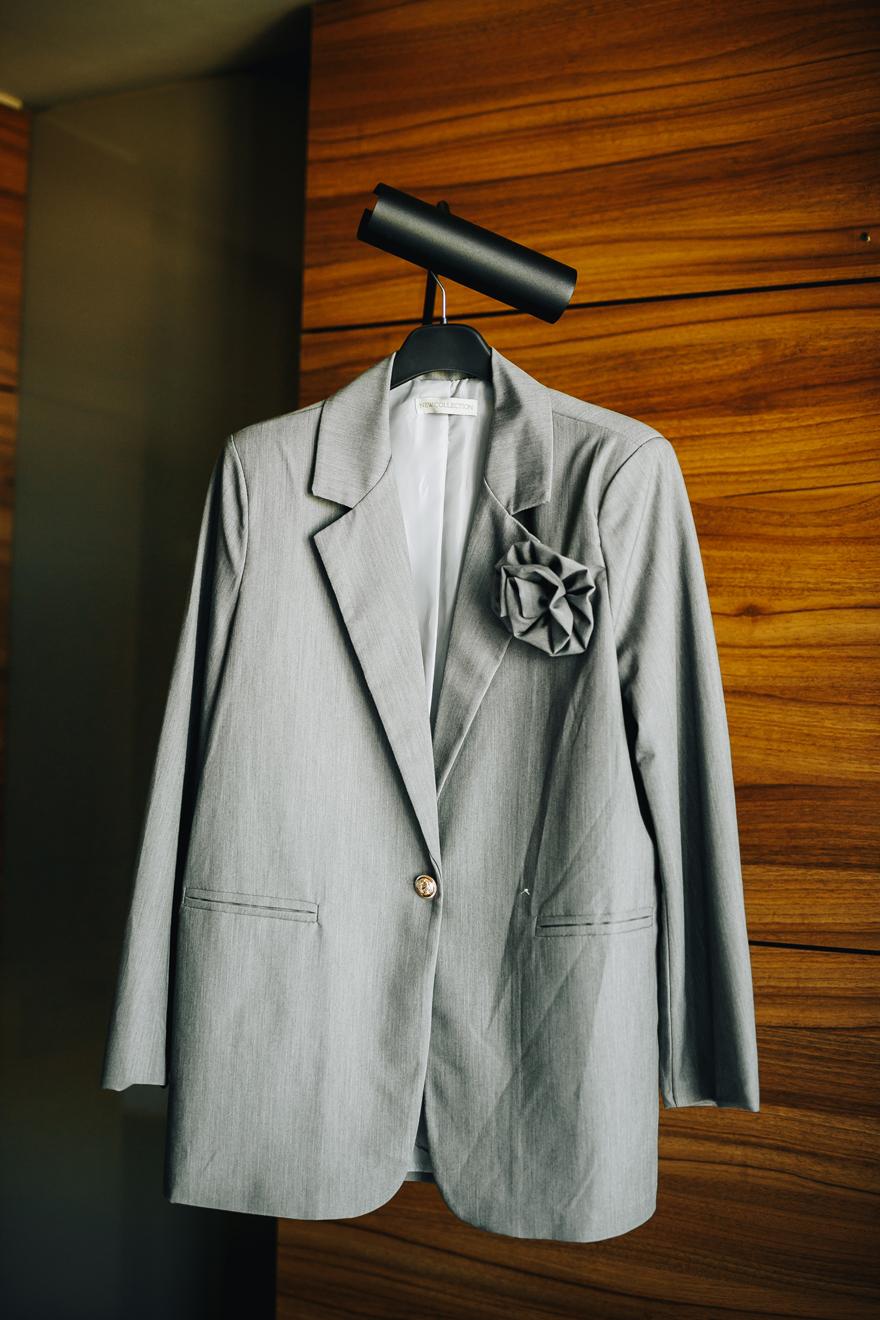 Ženski sako Rosa, Siva