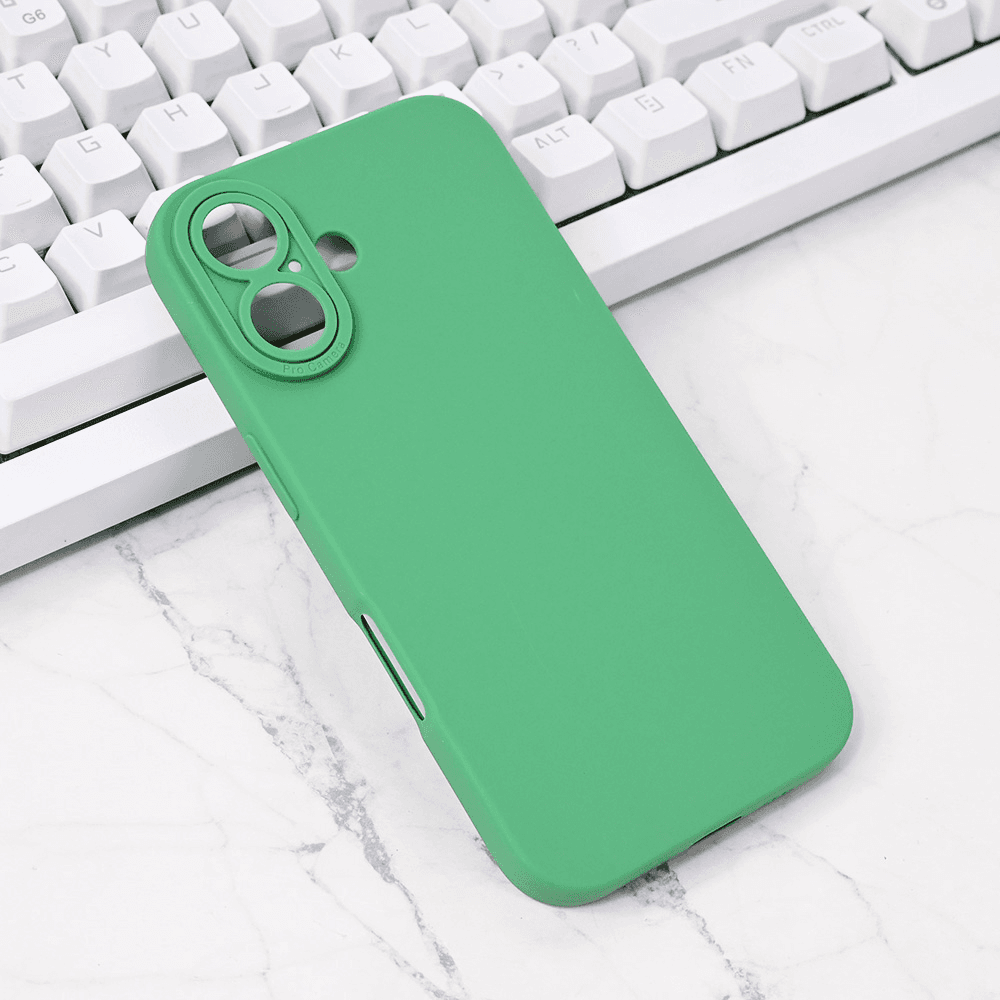 TERACELL Maska za iPhone 16 Silikon Pro Camera, Zelena