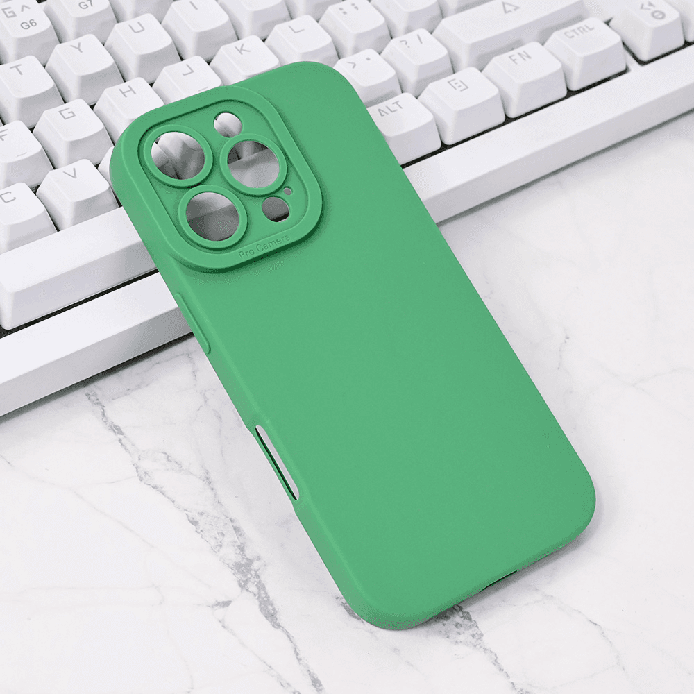 TERACELL Maska za iPhone 16 Pro Silikon Pro Camera, Zelena