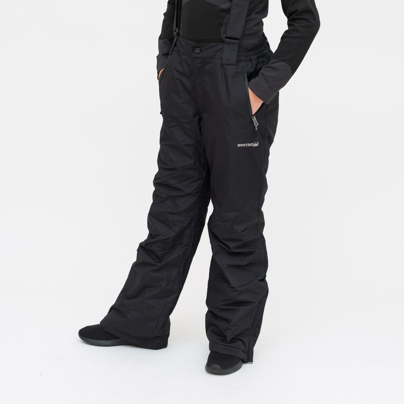 WINTRO Ski pantalone za dečake Jumper Ski Pant Ug Gu, Crne