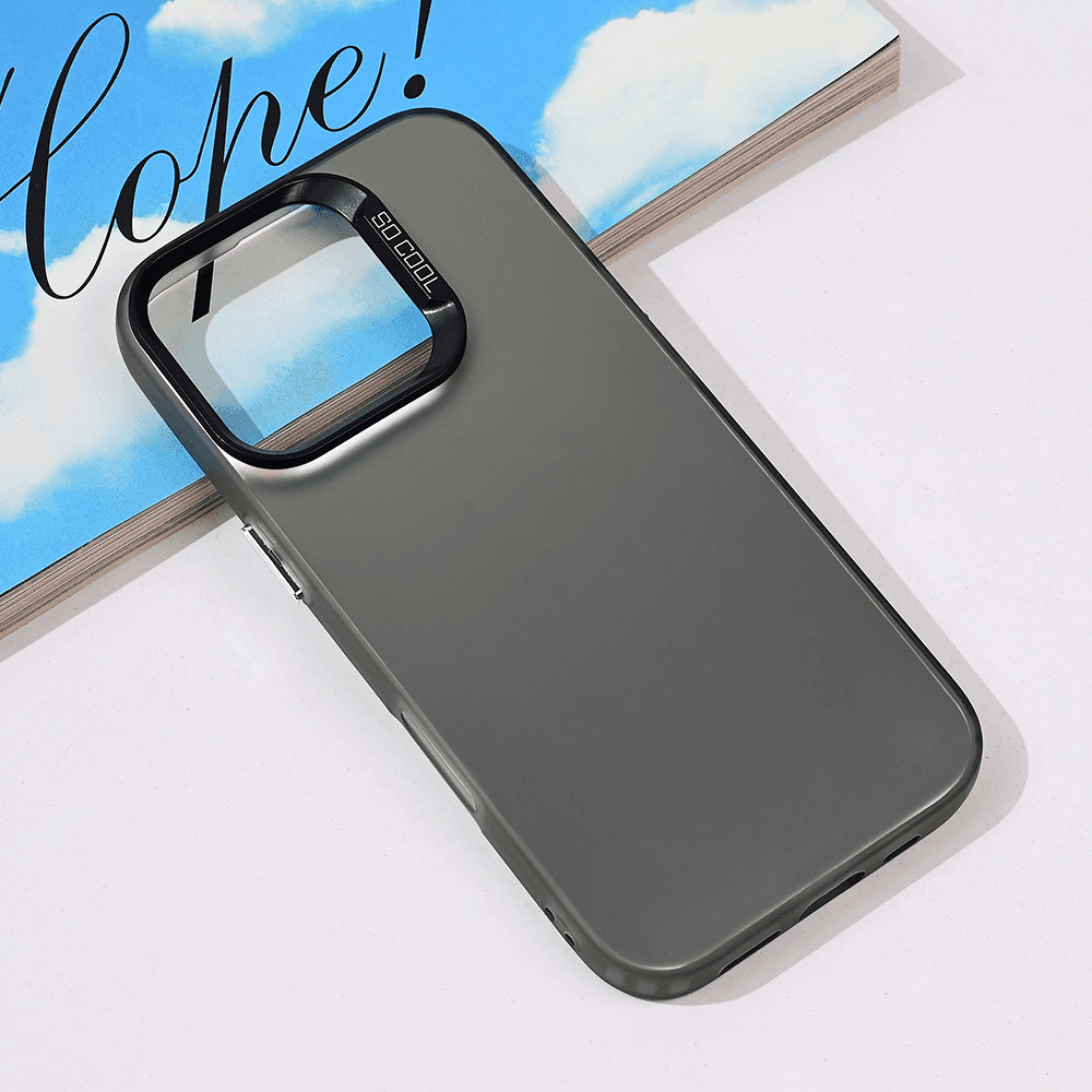 TERACELL Maska za iPhone 16 Pro Clear, Crna