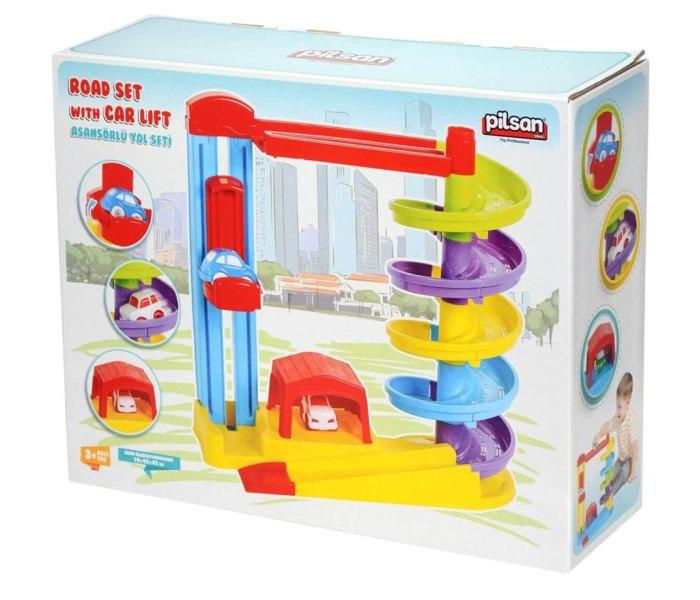 Pilsan igračka Pilsan, set za garažni lift sa automobilima