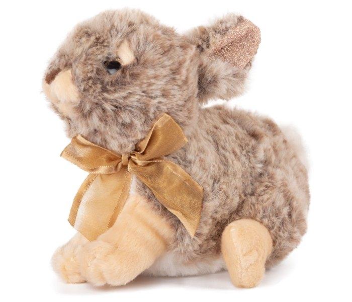 Amek plišana igračka zec Amek sa sјaјnim ušima i mašnom 17 cm