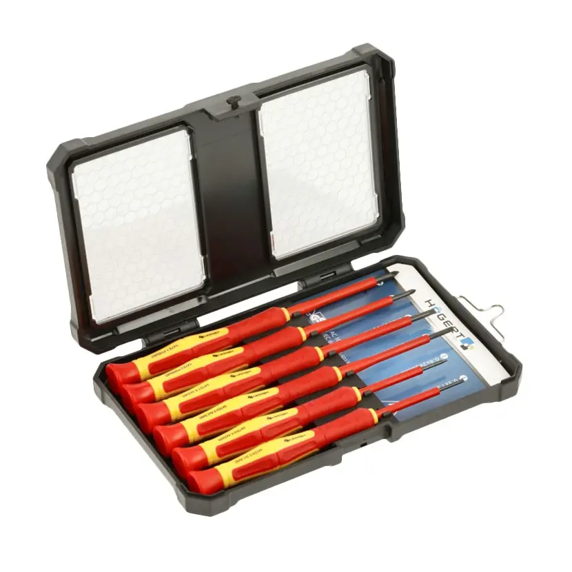 HOGERT Set izolovanih odvijača 1000 V, VDE, Precizni tip 2, 6 delova