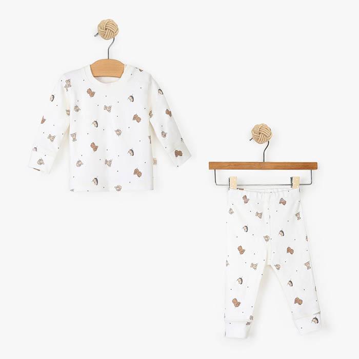 Just Kiddin Pidžama za bebe, Bela