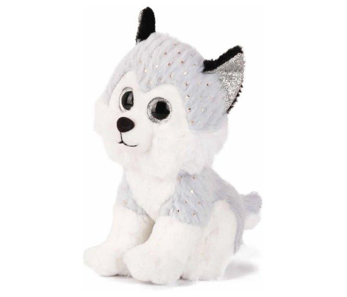 Amek plišana igračka Amek haski sa šljokicavim ušima 25 cm.