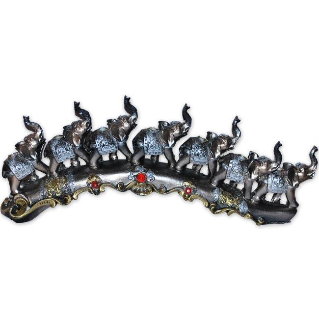 Figura u obliku slonova sa crvenim cirkonima 9518