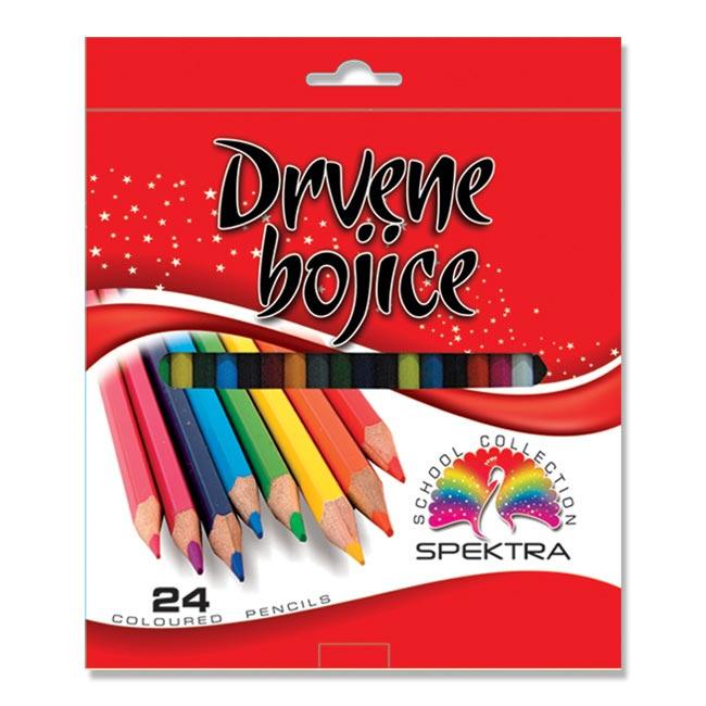 Spektra Set drvenih bojica, 24 komada
