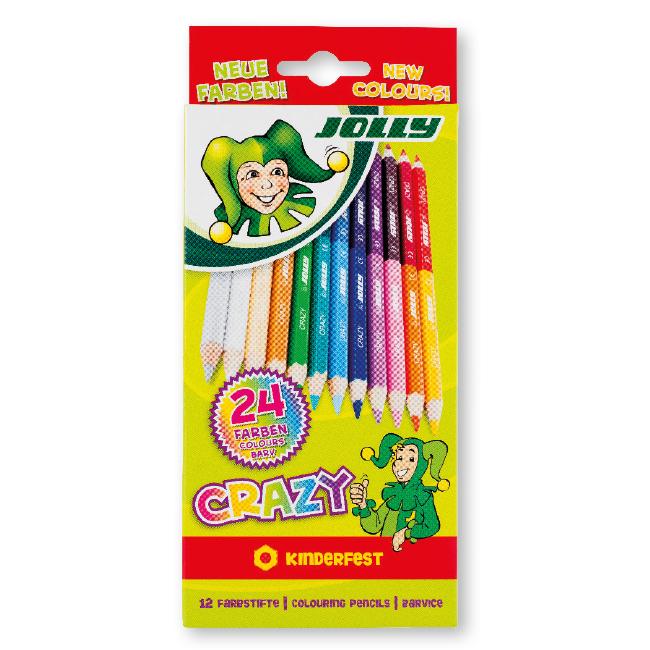 Jolly Drvene bojice Crazy Duo 3000 0503, 12 komada