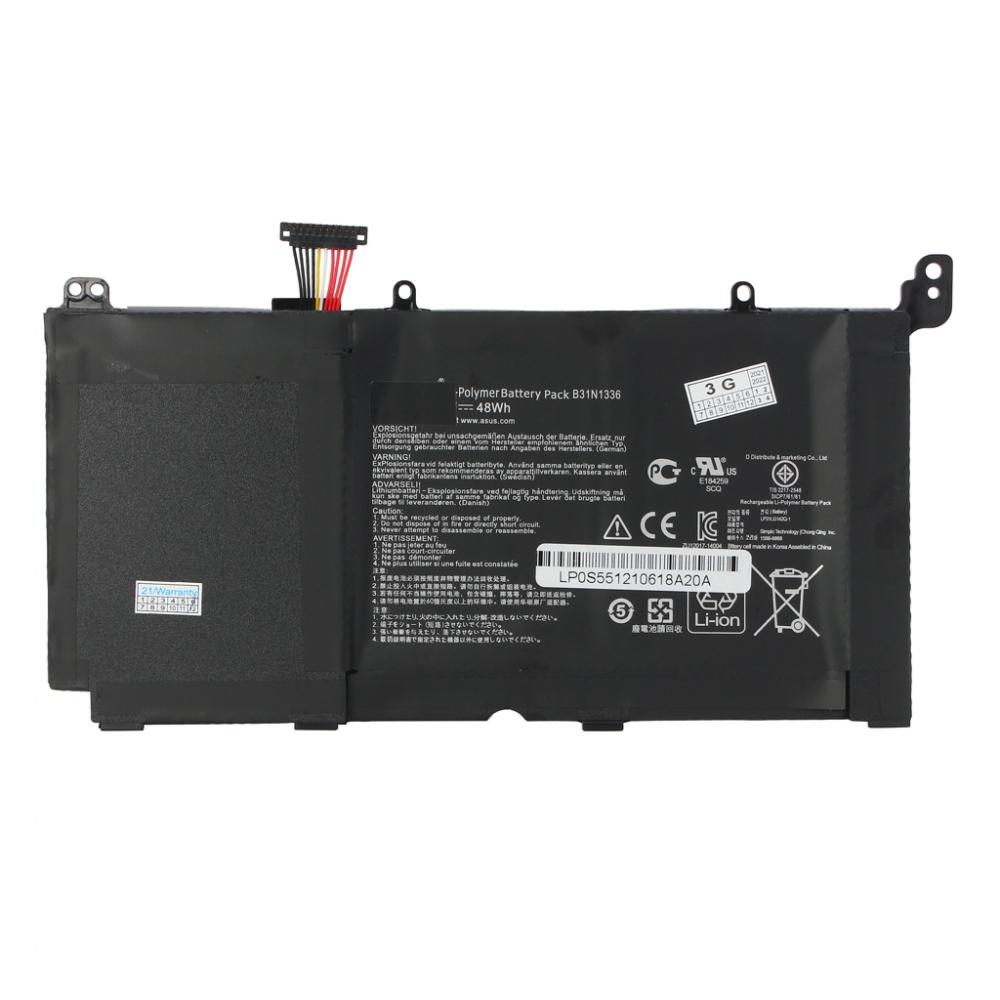 Asus Baterija za laptop VivoBook S551/S551L/R553L/R553LF/K551LN/V551, 11.1 V, 5200 mAh,, Crna