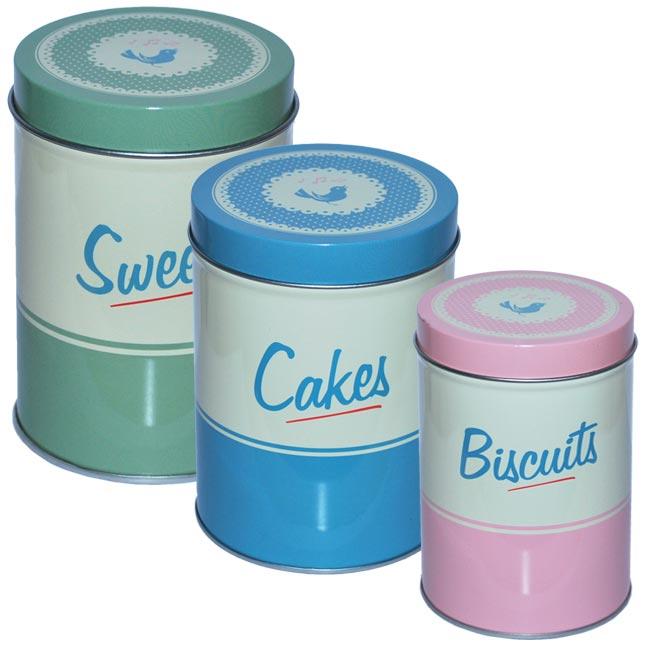 Spektra Metalne kutije za čuvanje hrane Set cakes 03040 73, 3 komada, Šarene