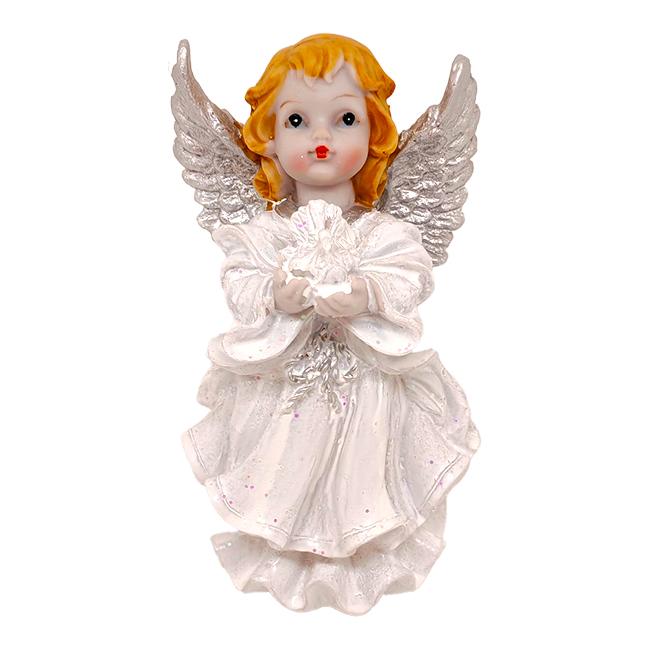 Figura u obliku anđela 8803, 6.5cm, Bela