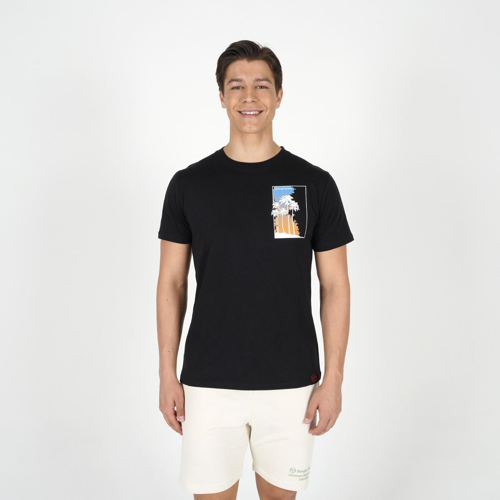 Sergio Tacchini Muška majica Palm M, Crna