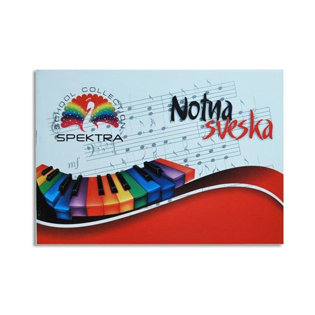 Spektra Notna sveska za muzičko, B5