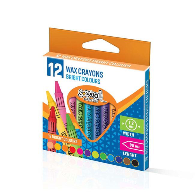 Scool Voštane boje SC016, 12 komada