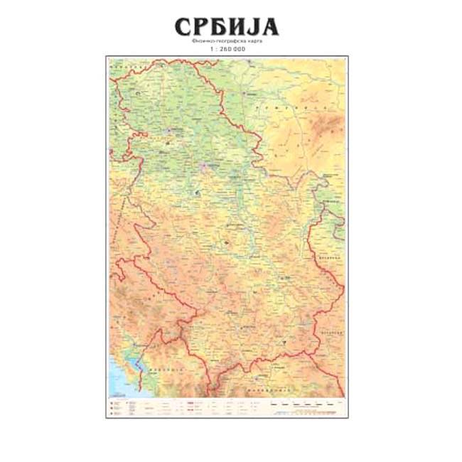 Intersistem Karta Srbije, Fizičko-geografska, A3