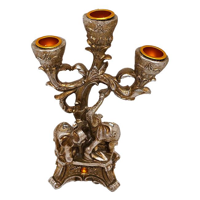 Figura u obliku slona svećnjak 9741, 21cm, Zlatne boje