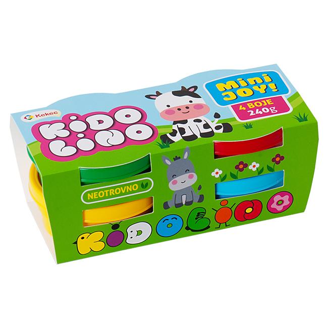 Kekec Plastelin u mini čašama Kidolino, 4 komada